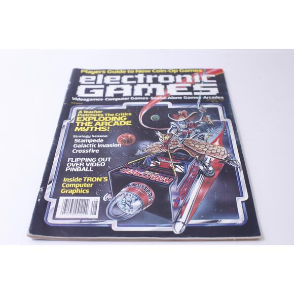 Electronic Games, Magazine, August 1982, Illustrated, Videogames, Arcade M-11-10 - Picture 1 of 4